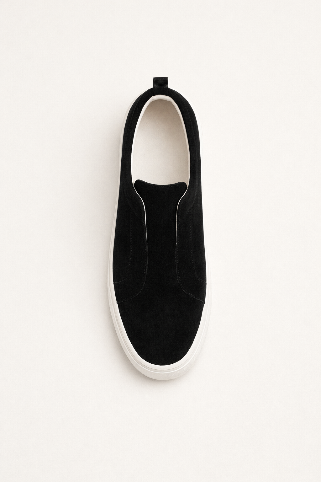LeoMar V1 Suede Slip-On Black