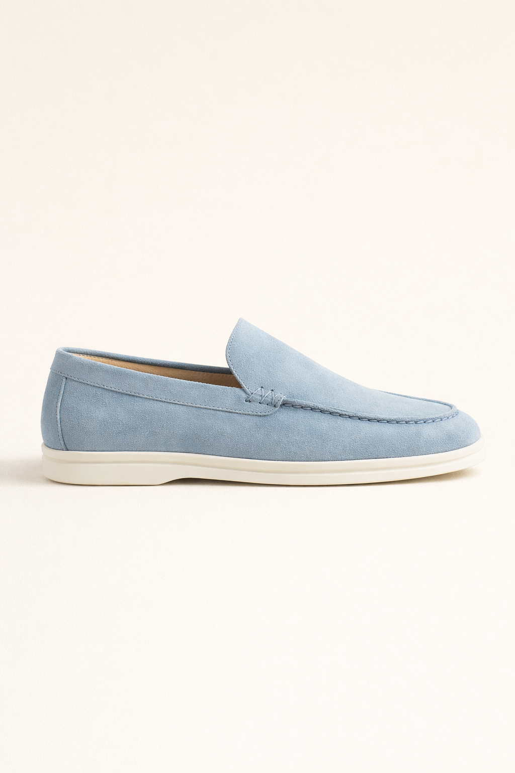 Leonis Suede Loafers Light Blue