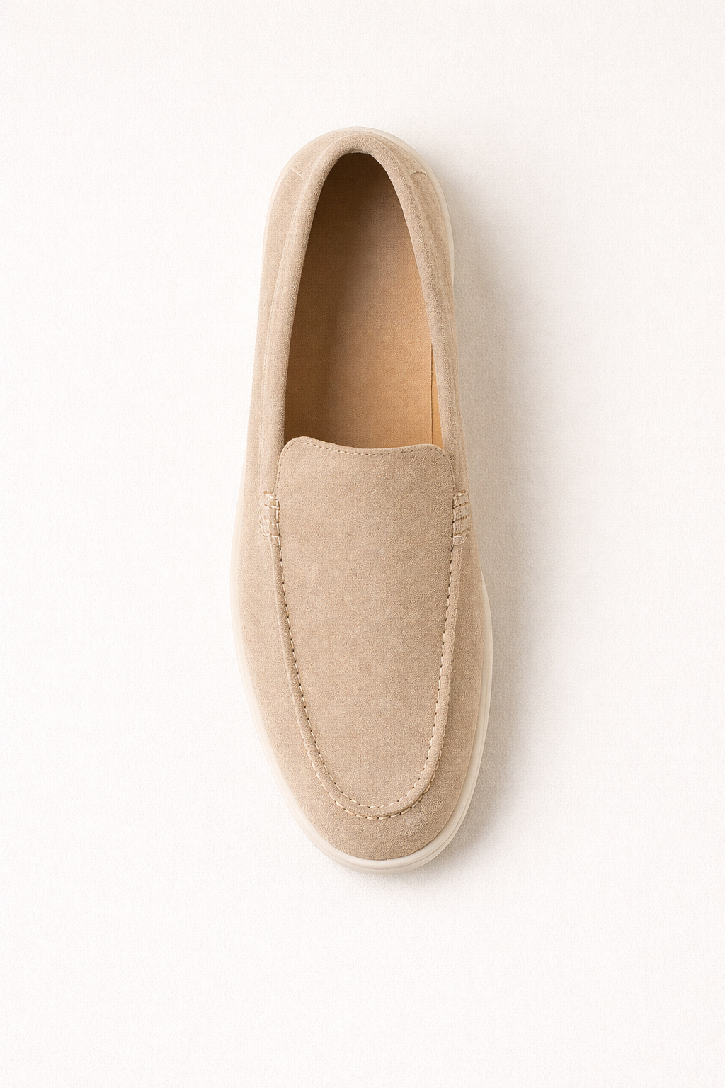 Leonis Suede Loafers Beige