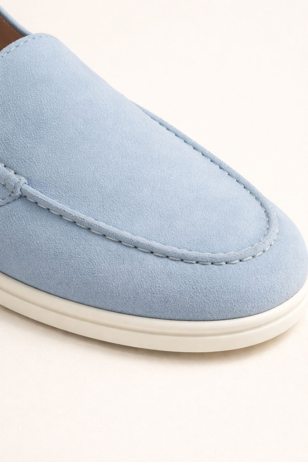Leonis Suede Loafers Light Blue